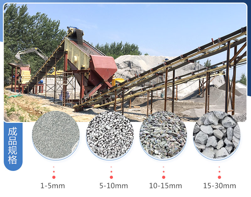 常见的石料均可按客户要求破碎加工成石子、沙子