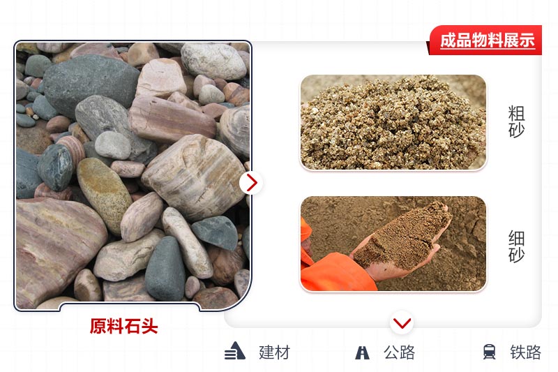 河卵石成品石子、沙子效果