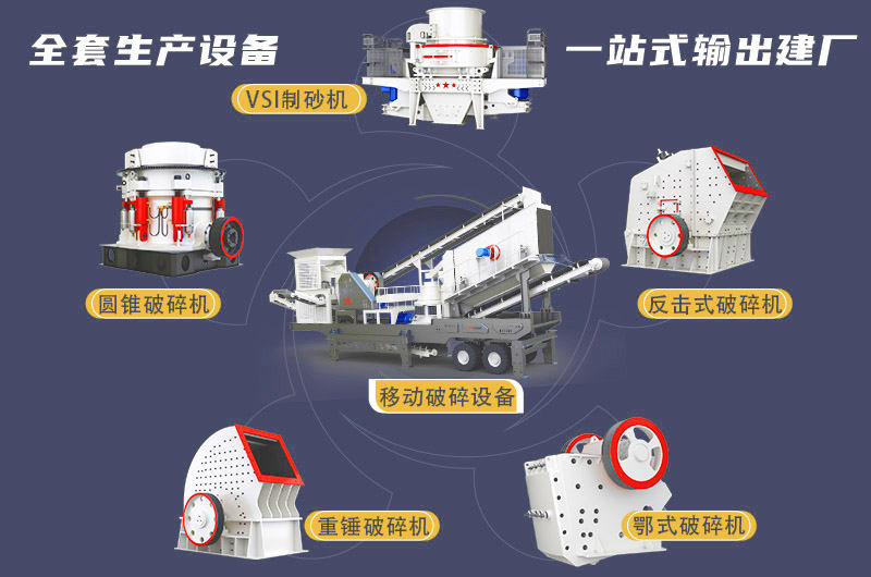 移动式建筑垃圾粉碎机常见组合设备