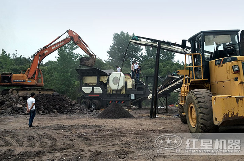 移动式煤矸石生产线
