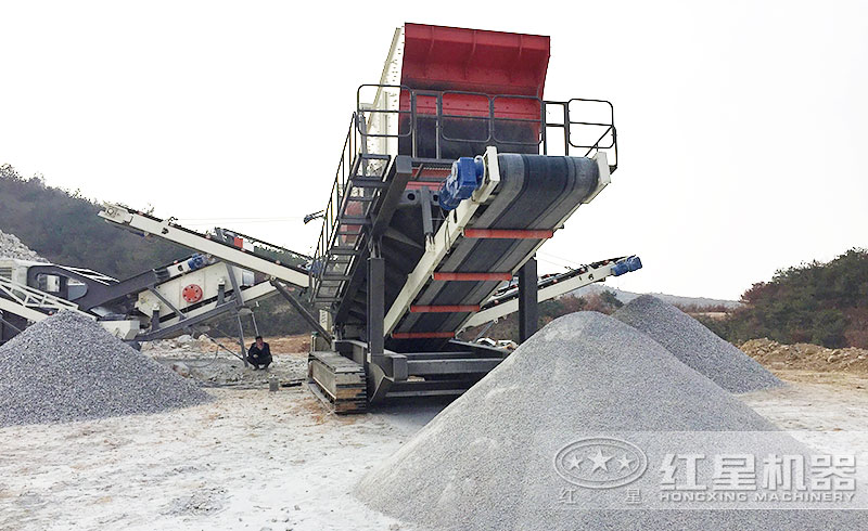 时产30吨移动砂石生产线